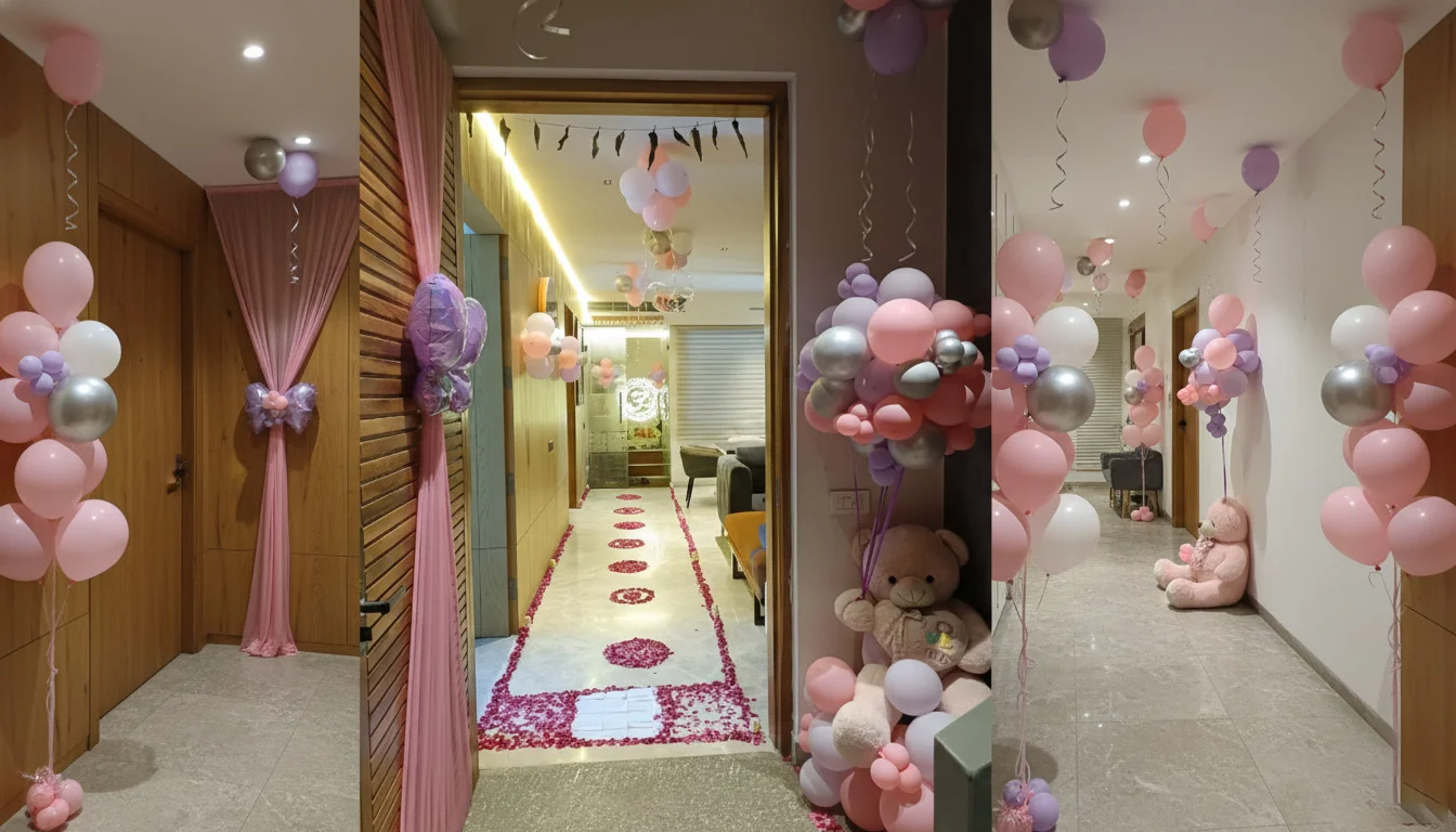 Pink Entry Baby Decor